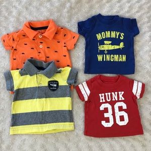 Carter’s Baby Boy Short Sleeve Shirt Bundle